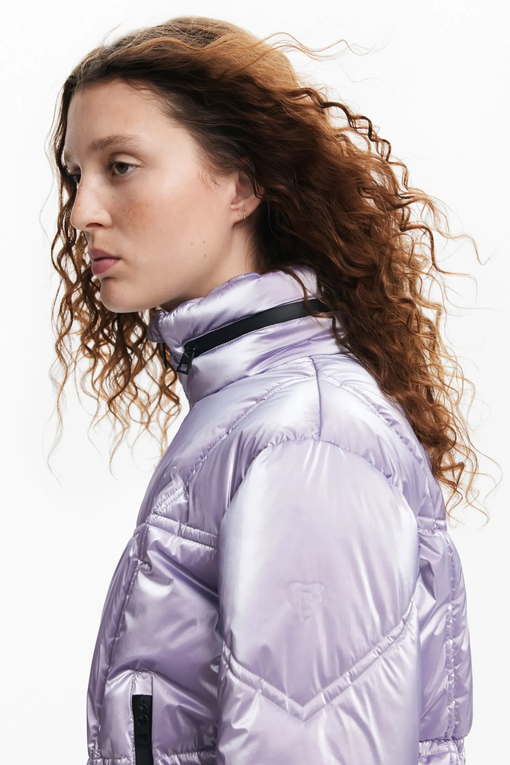 Metallic padded coat