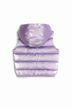 Metallic padded vest