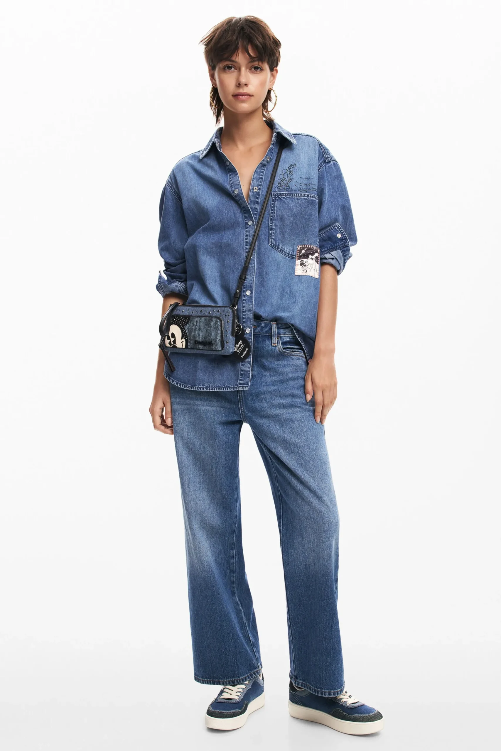 Mickey Mouse denim shirt