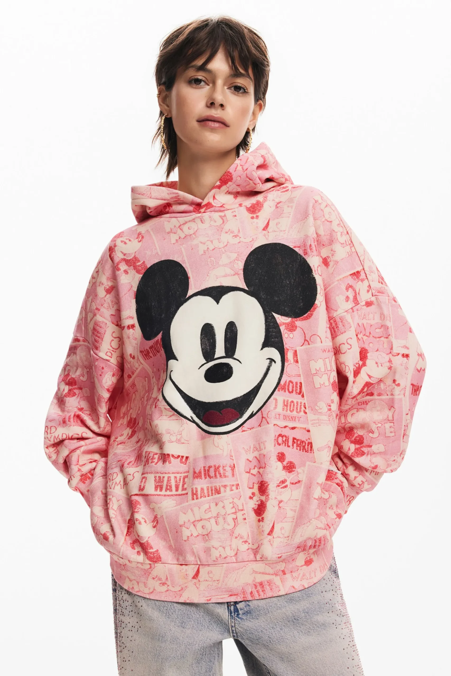Mickey Mouse hoodie with drawstring