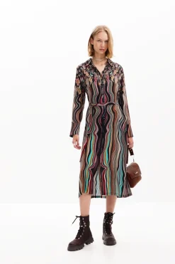 Midi shirt dress
