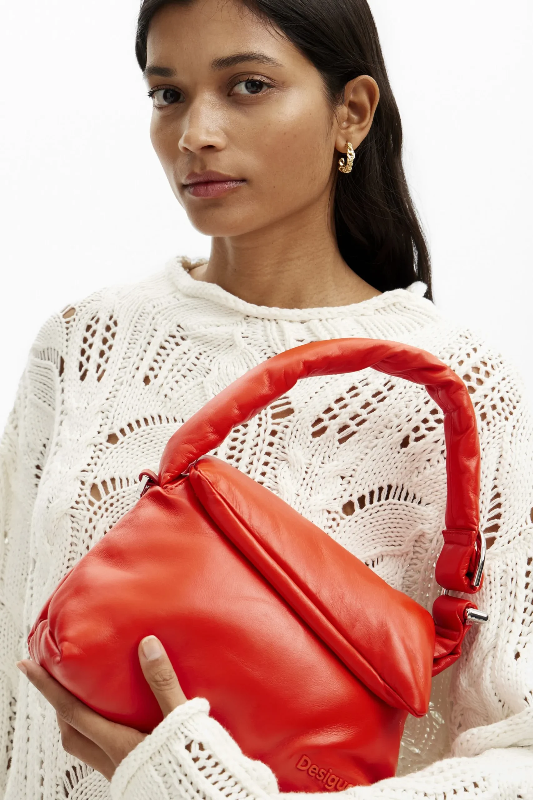 Midsize leather bag