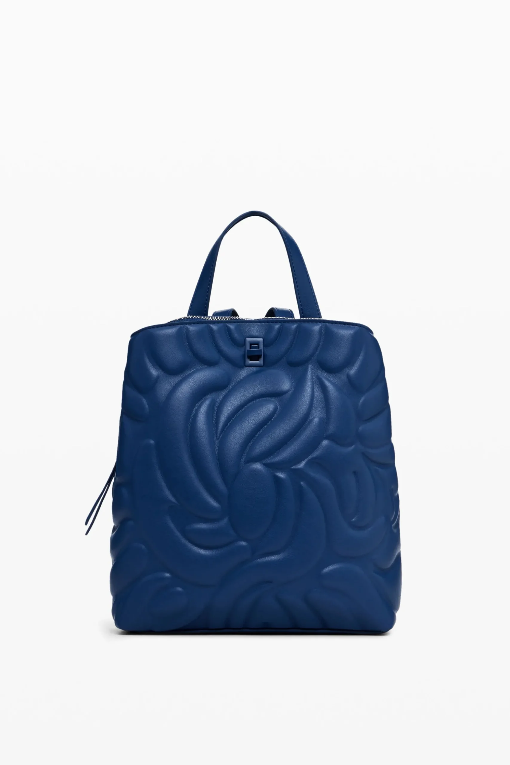 Mini backpack with geometric flowers