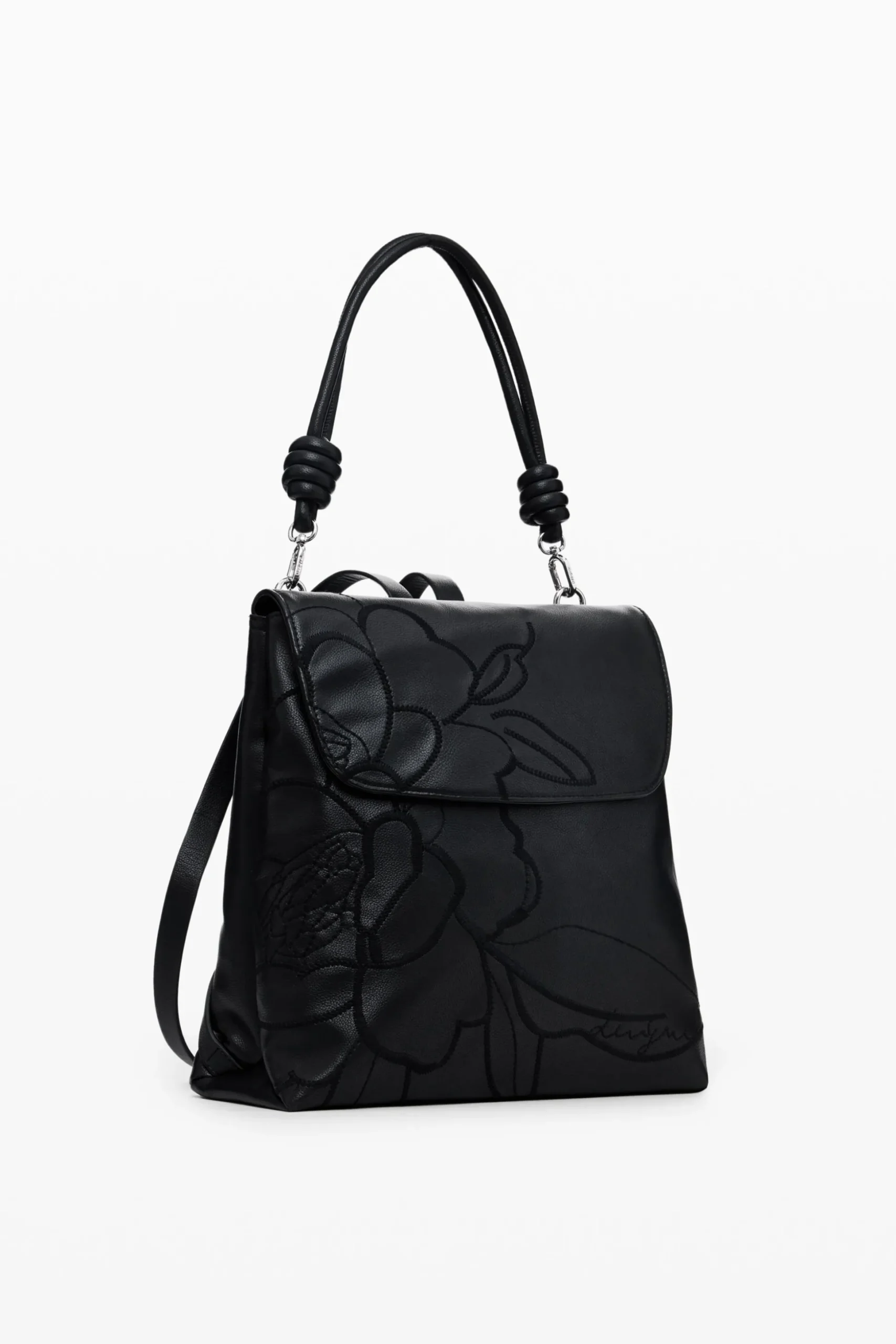 Mini botanical multi-position backpack
