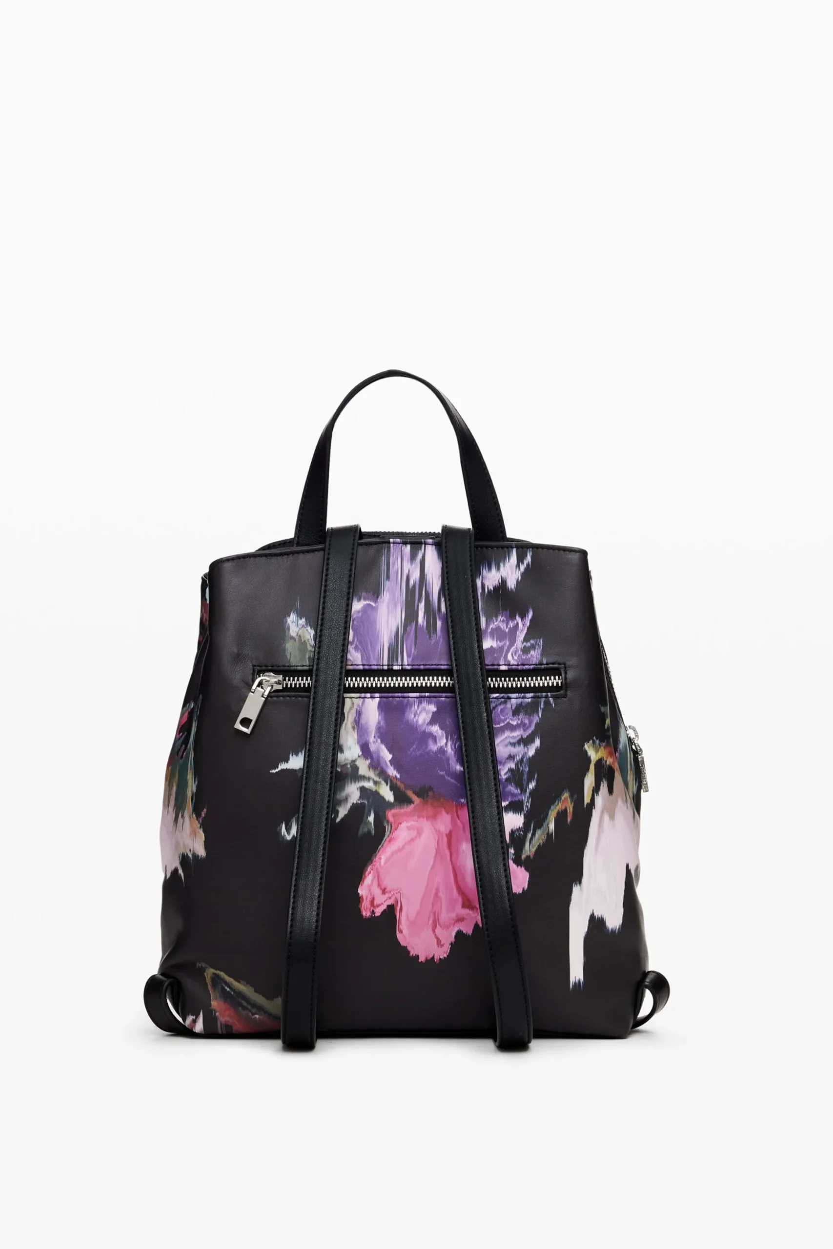 Mini faux leather backpack