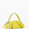 Multi-handle faux leather crossbody bag