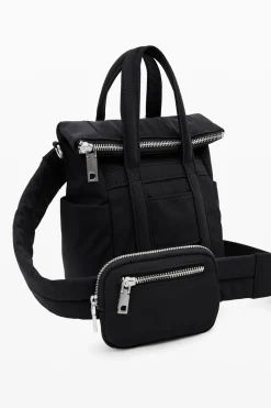 Multiposition nylon backpack