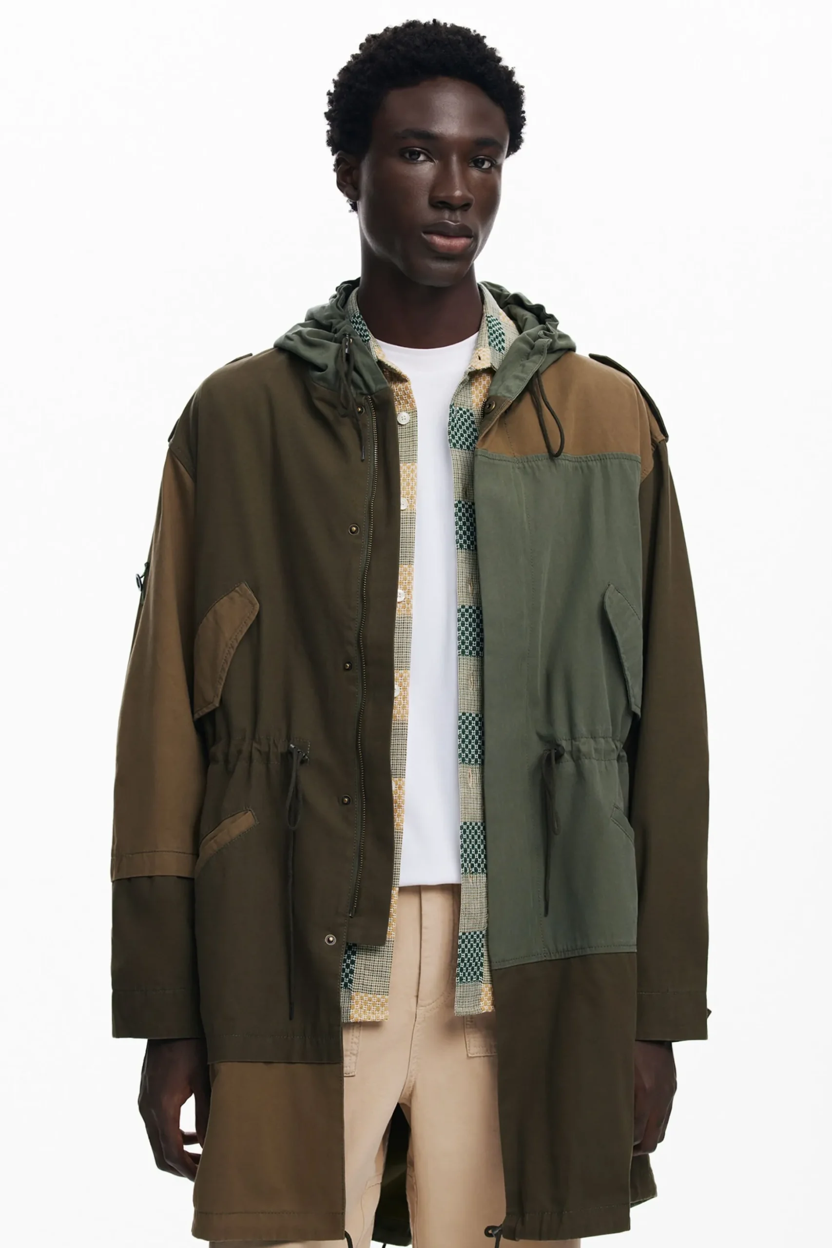 Multitone parka