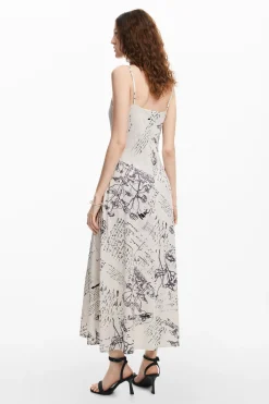 Newspaper print dress