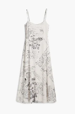 Newspaper print dress