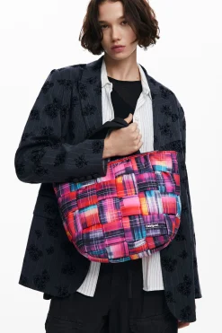 Nylon bag with Arty multi-position handles
