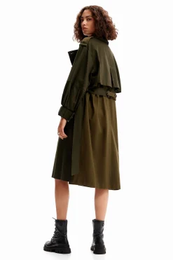 Oversize belted trench coat