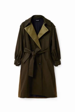 Oversize belted trench coat
