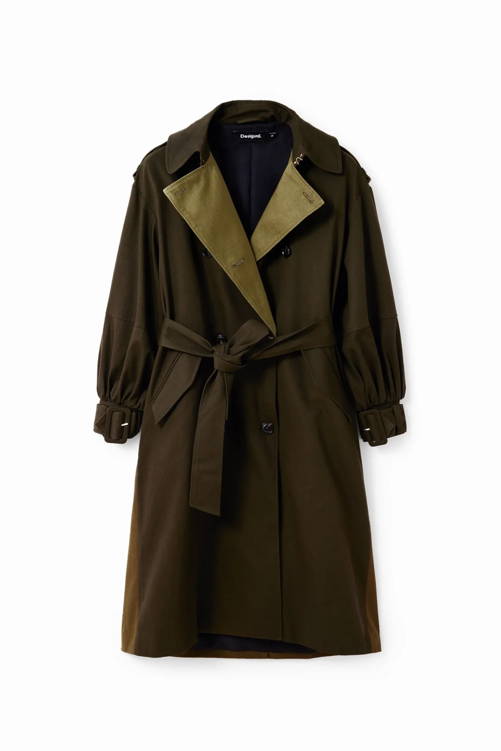 Oversize belted trench coat