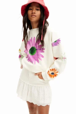 Oversize daisy sweatshirt