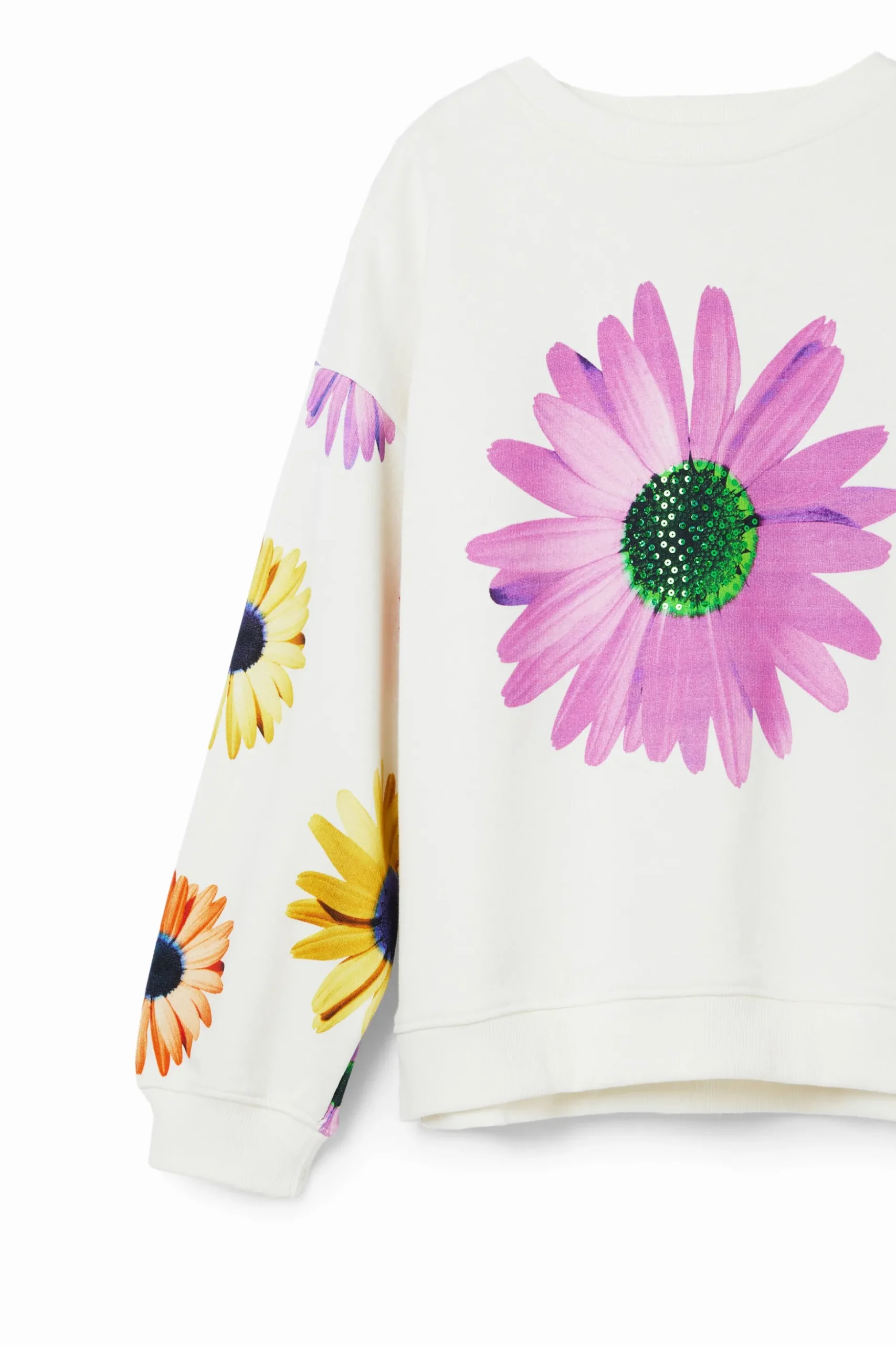 Oversize daisy sweatshirt