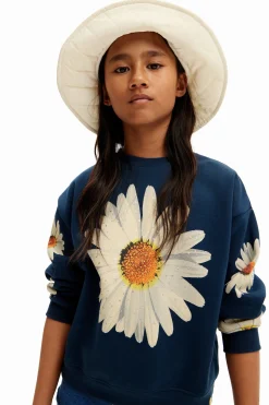 Oversize daisy sweatshirt