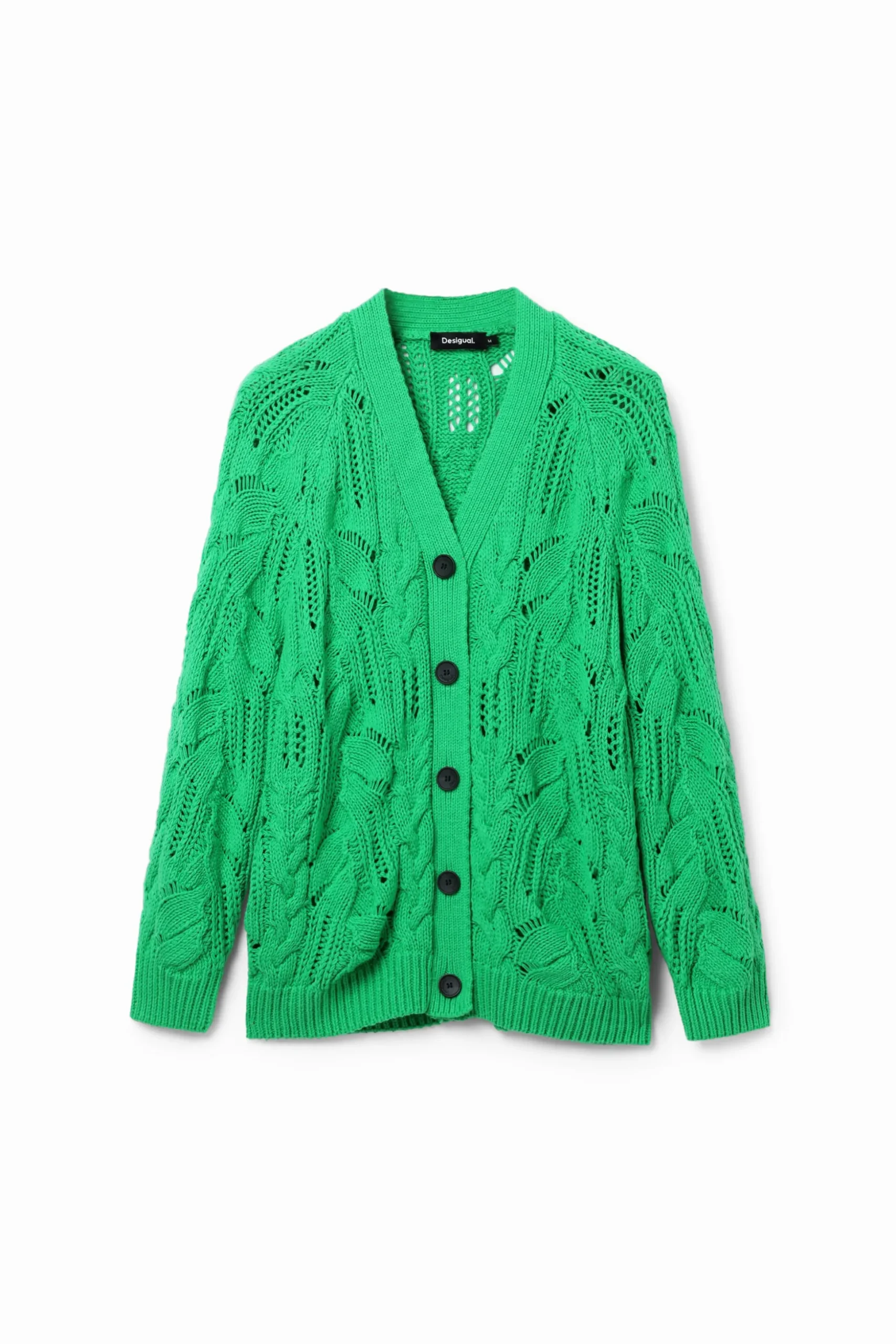 Oversize openwork cardigan