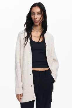 Oversized knit cardigan