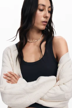 Oversized knit cardigan
