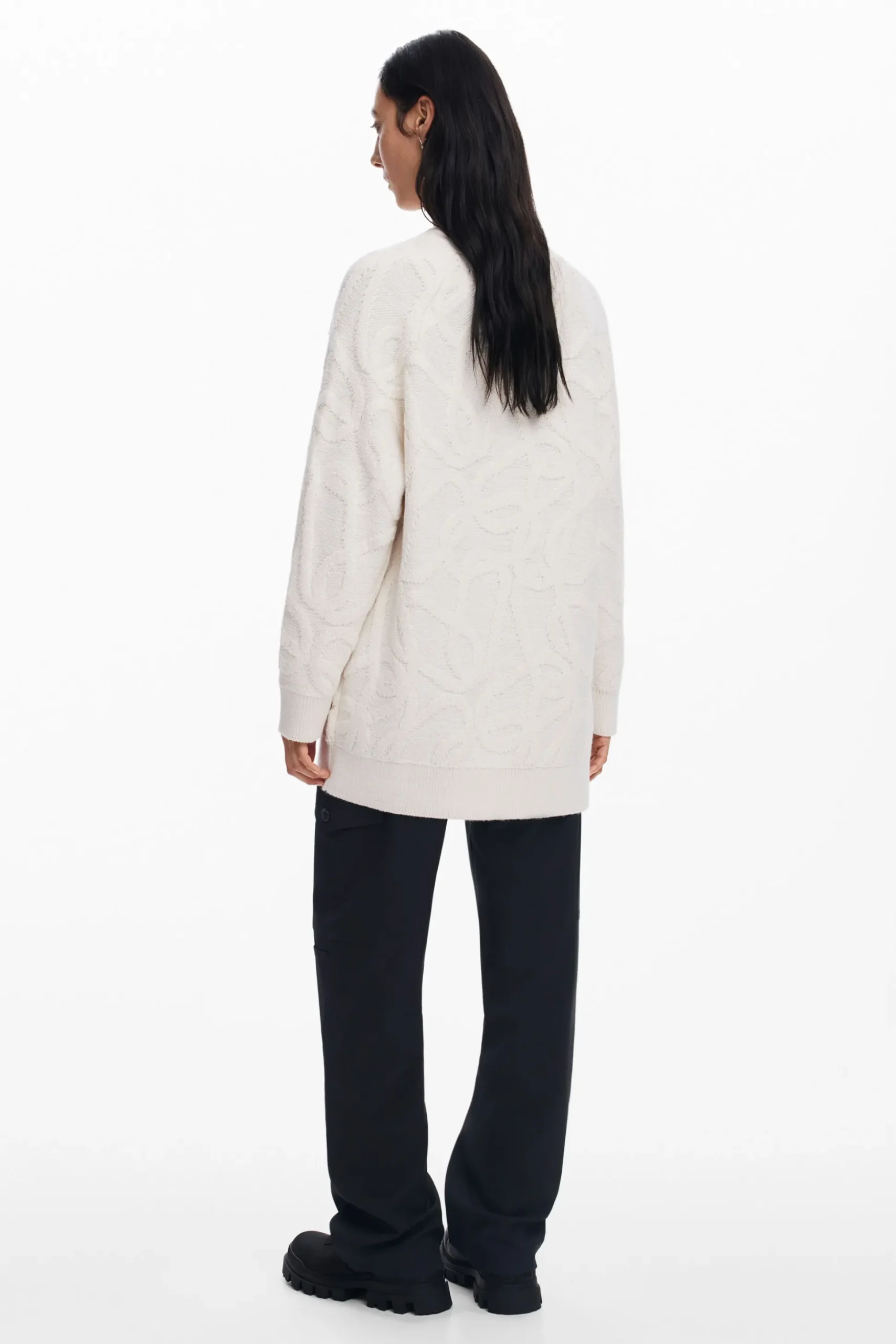 Oversized knit cardigan