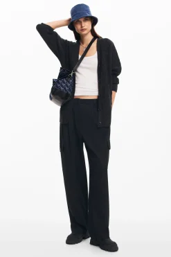 Oversized knit cardigan