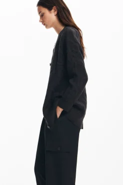 Oversized knit cardigan