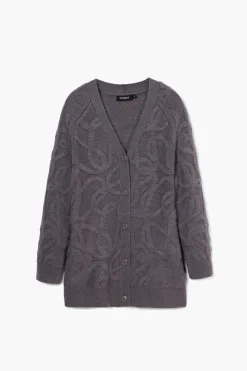 Oversized knit cardigan