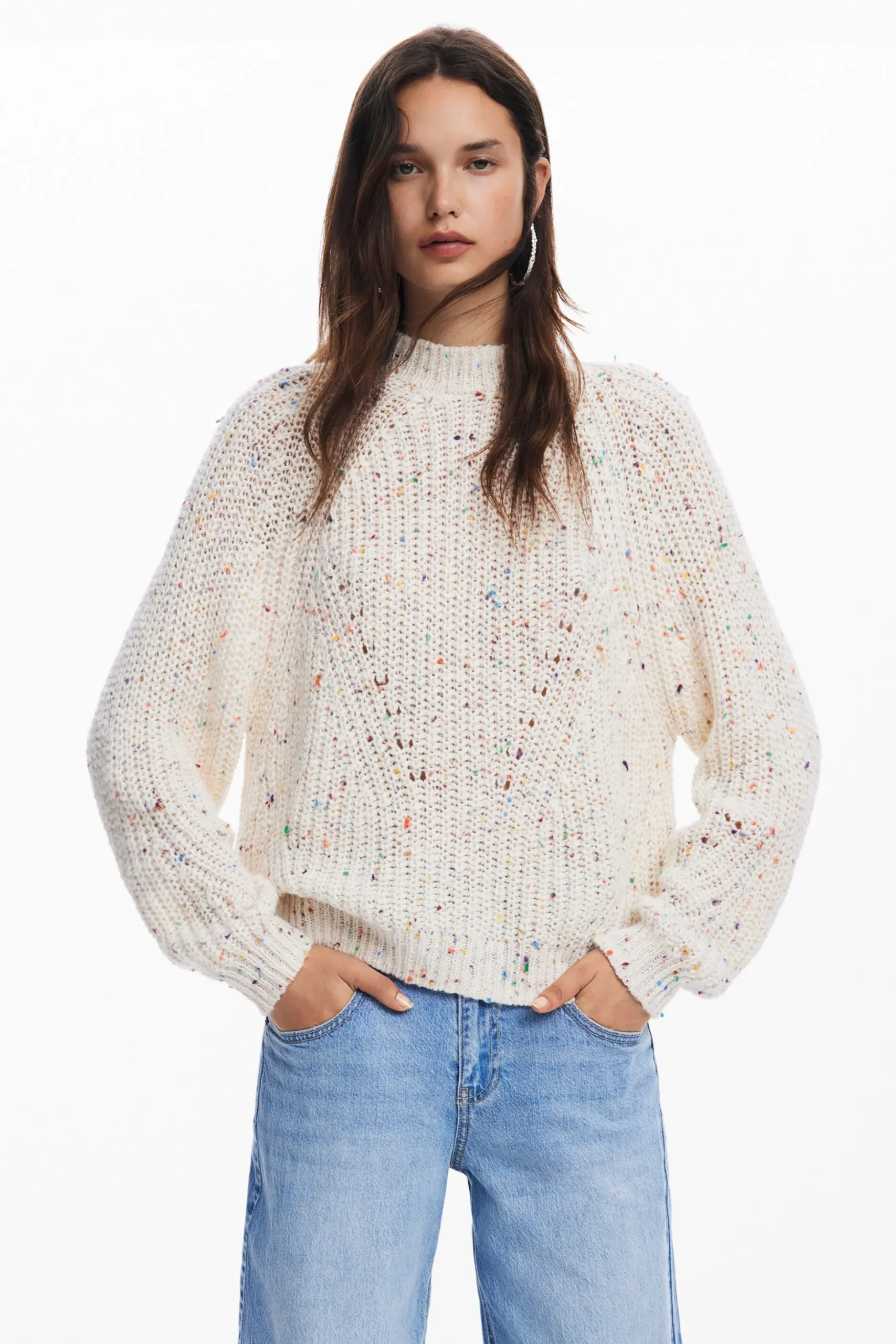 Oversized knit sweater