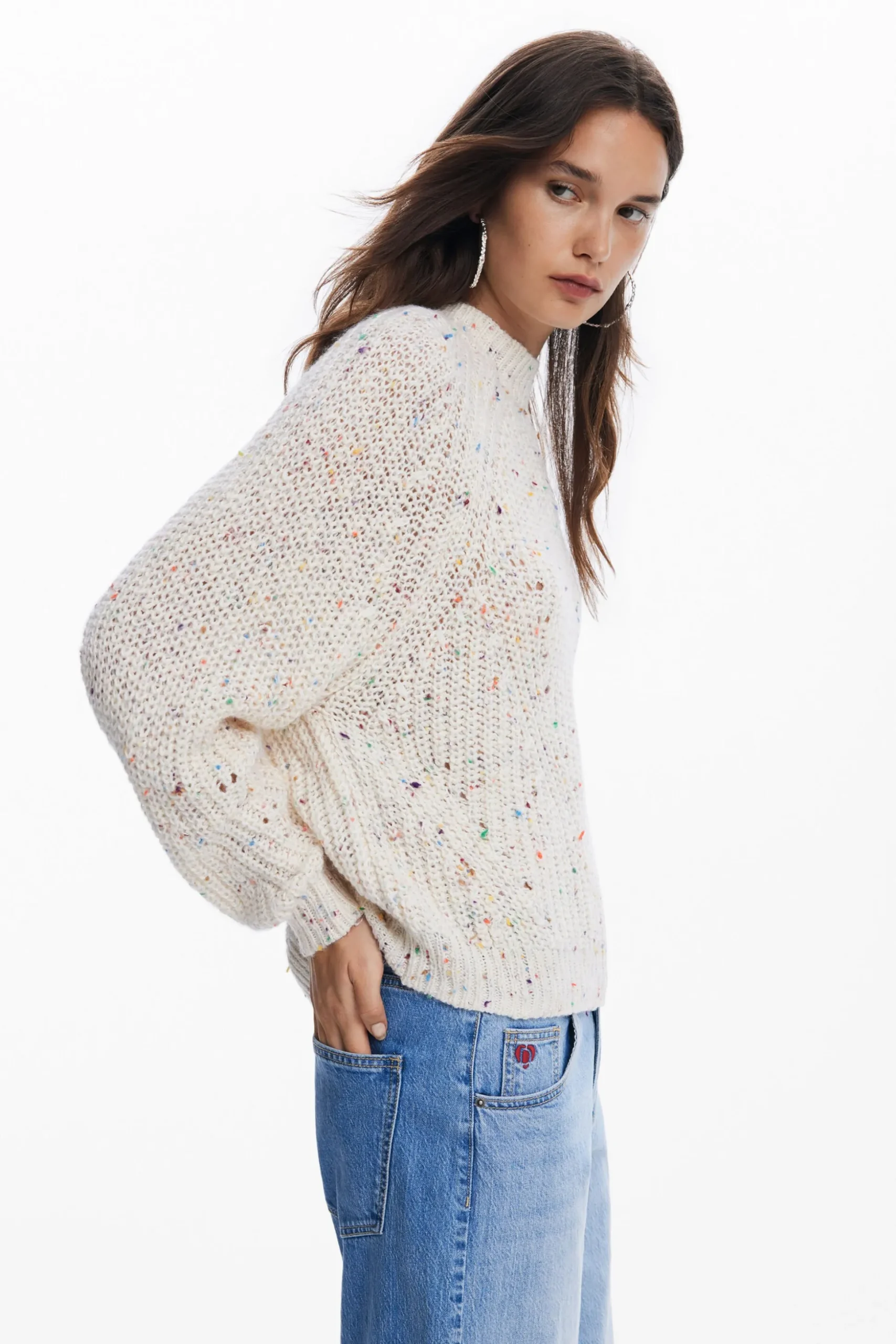 Oversized knit sweater
