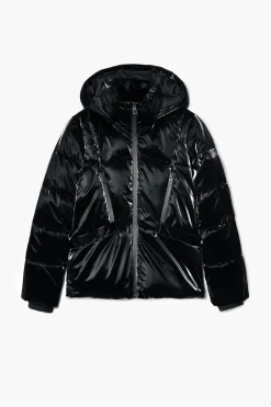 Padded coat with hood
