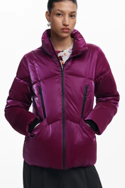 Padded coat with hood