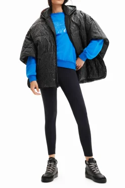 Padded logo poncho