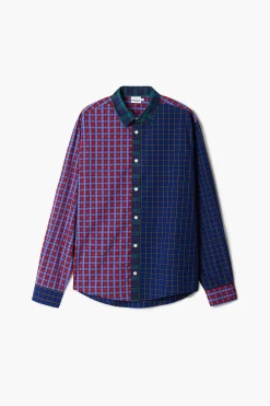 Patchwork checkered shirt