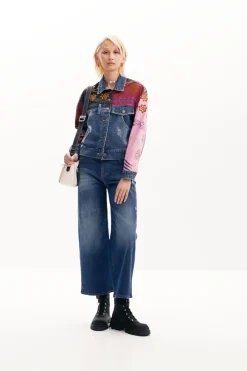 Patchwork denim jacket