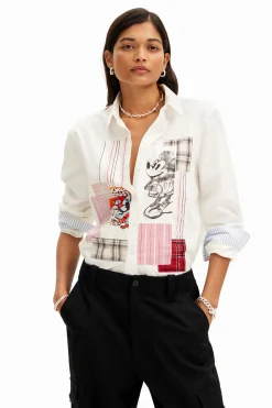 Patchwork Mickey Mouse shirt
