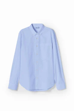 Patchwork poplin shirt