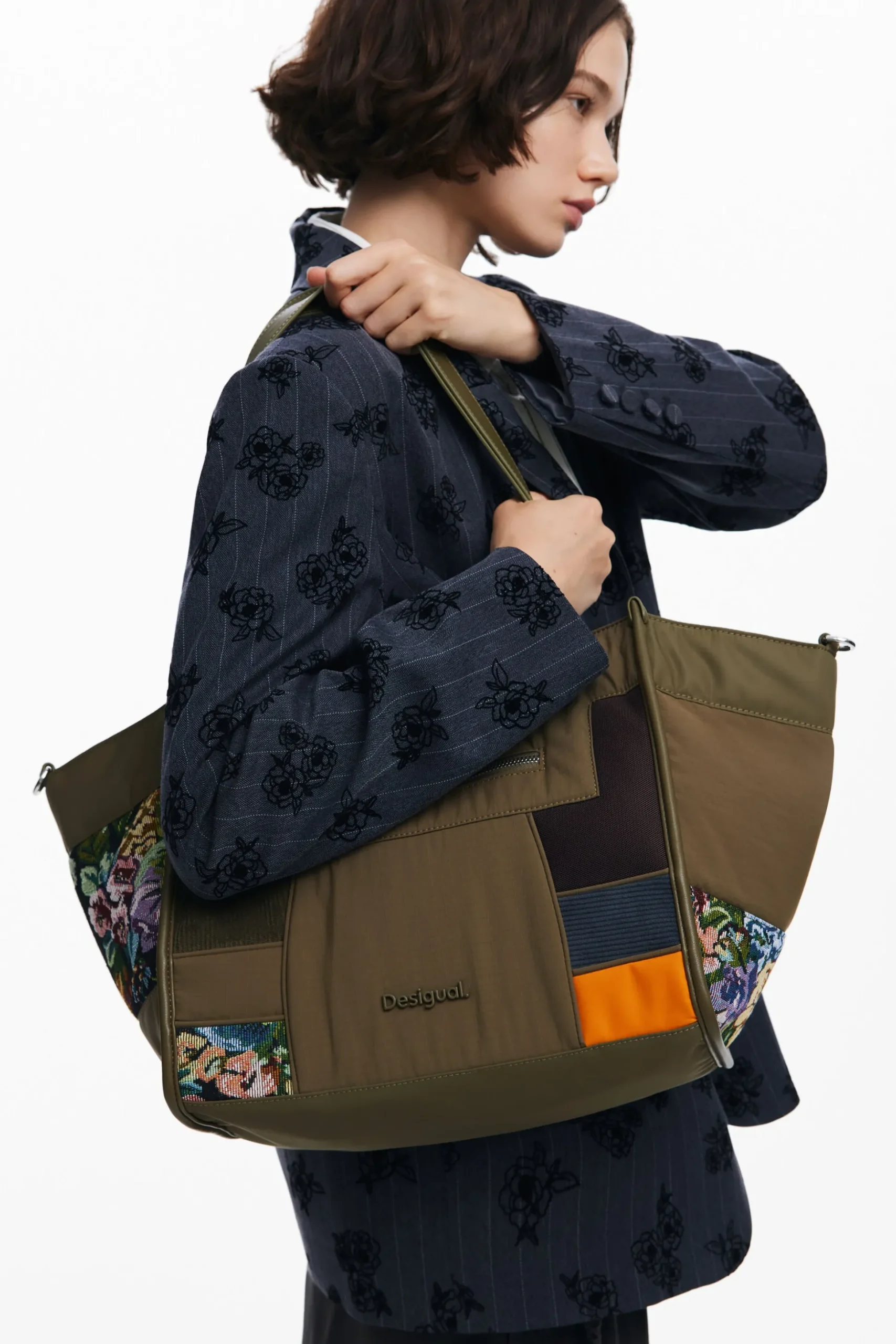 Patchwork shopper bag