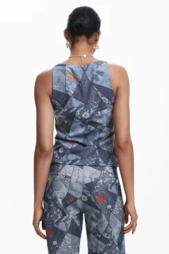 Patchwork tank top