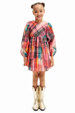 Plaid shirt dress