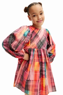 Plaid shirt dress