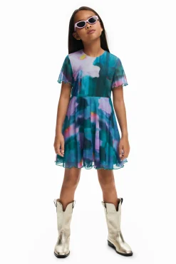 Pleated skirt dress