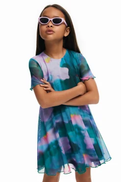 Pleated skirt dress