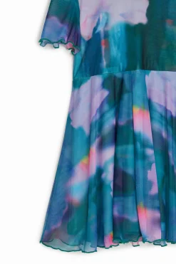 Pleated skirt dress