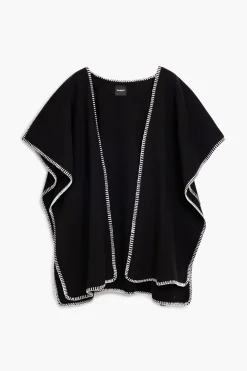 Poncho with scarf