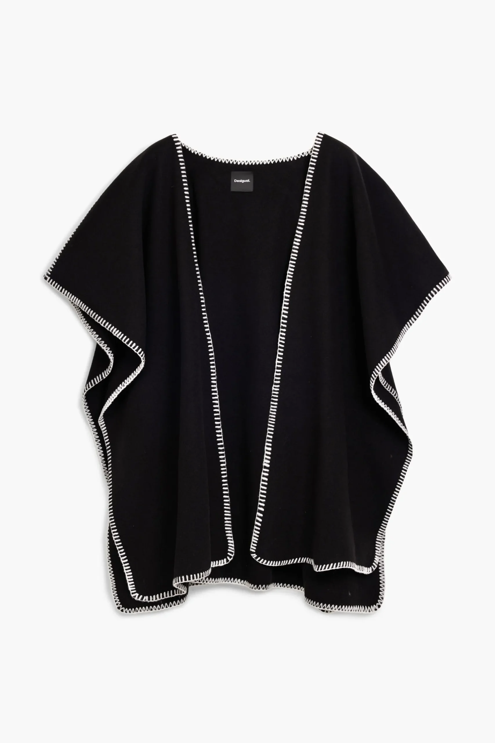 Poncho with scarf
