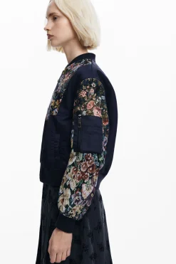 Printed bomber jacket