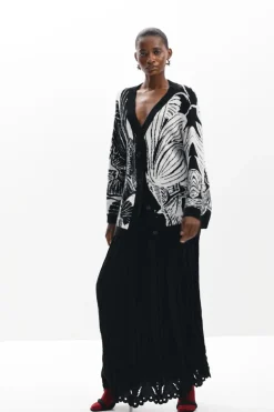 Printed cardigan