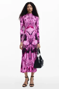 Printed midi dress