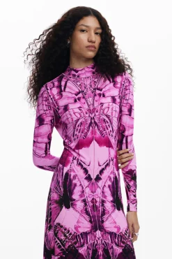 Printed midi dress